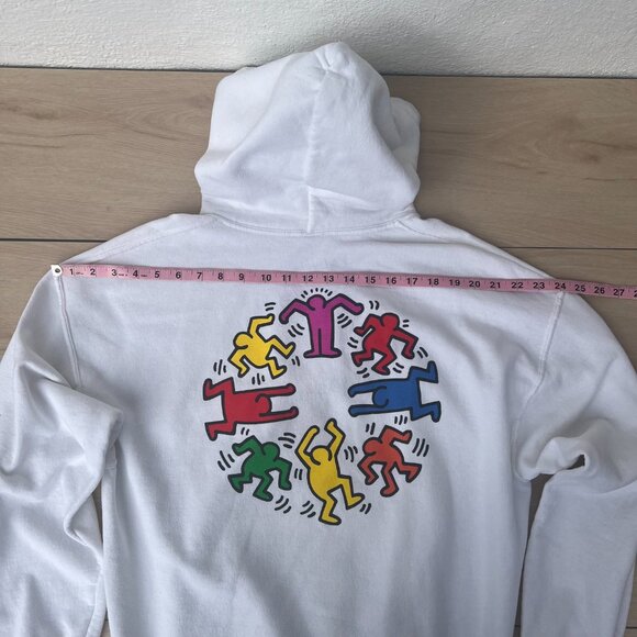 Keith Haring Circle of Men Dance White Hoodie (M/L) Underconusmptioncore/Skater - Picture 12 of 15